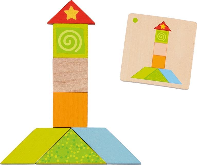 Bunte Tangram Welt