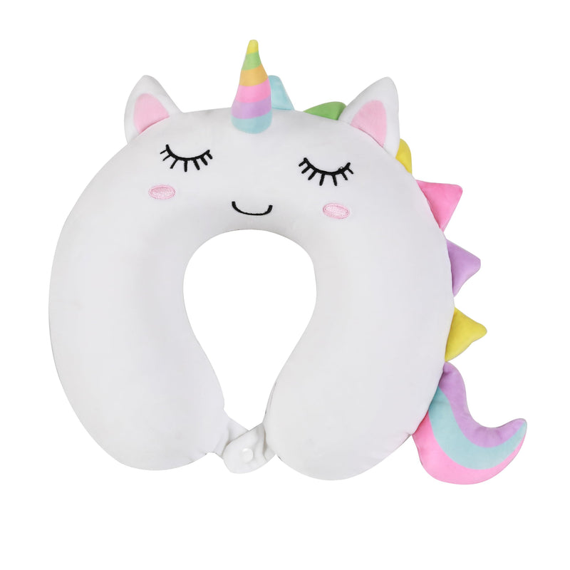 I-TOTAL® - Travel Pillow Shape/Neck Travel Pillow Soft Neck Support Pillow/Pillows Funny Travel Pillow (UNICORN