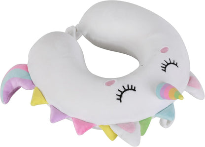 I-TOTAL® - Travel Pillow Shape/Neck Travel Pillow Soft Neck Support Pillow/Pillows Funny Travel Pillow (UNICORN
