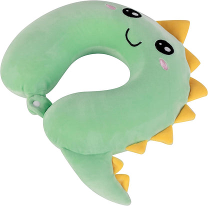 I-TOTAL® - Travel Pillow Shape/Neck Travel Pillow Soft Neck Support Pillow/Pillows Funny Travel Pillow (HELLO DINO