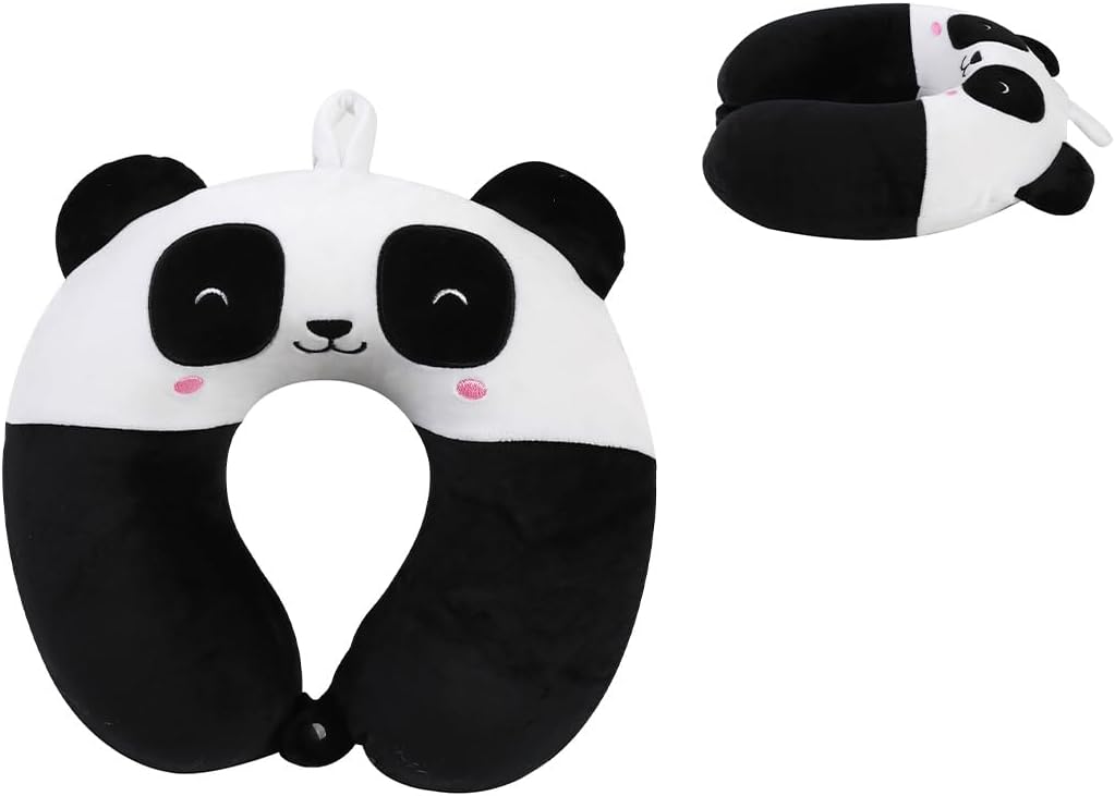 I-TOTAL® - Travel Pillow Shape/Neck Travel Pillow Soft Neck Support Pillow/Pillows Funny Travel Pillow (PANDA