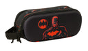 Safta Batman 3D – Double 3D Pencil Case, Children's Pencil Case, Ideal for School-Aged Children, Comfortable and Versatile, Quality and Resistance, 21 x 6 x 8 cm, Black, Black/White, Estándar, Casual