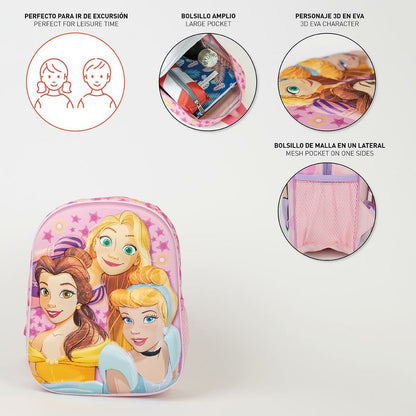 CERDÁ LIFE'S LITTLE MOMENTS Zaino 3D Principessa per Bambini, Unisex Kids, Rosa, Regular