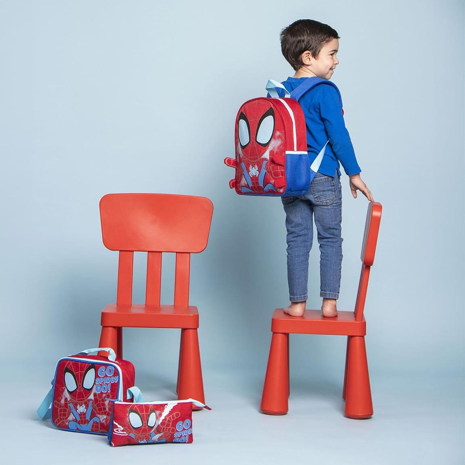 CERDÁ LIFE'S LITTLE MOMENTS Unisex Kid's Spidey Children's School Backpack, red, Small