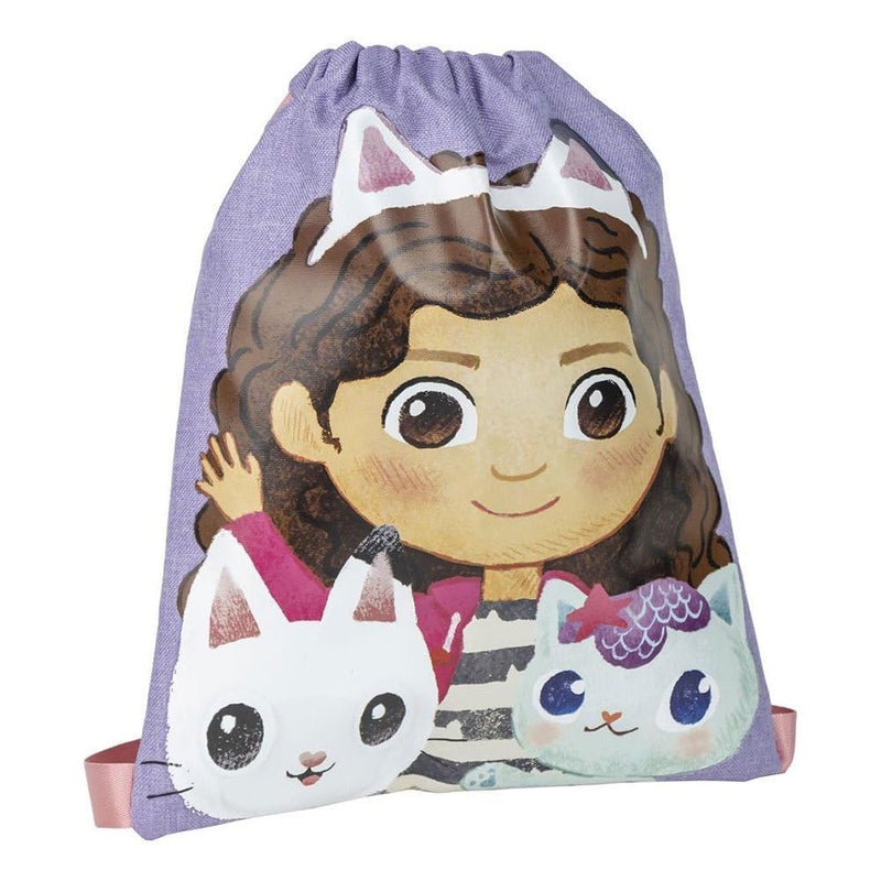 CERDÁ LIFE'S LITTLE MOMENTS Unisex Kid's Gabby's Dollhouse School Bag String Backpack, Lilac, One Size