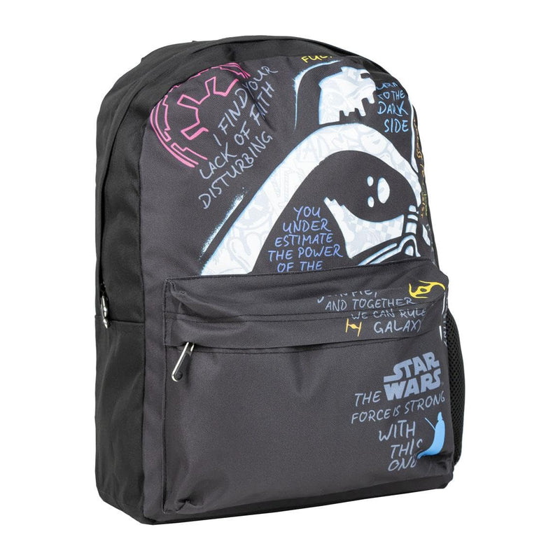 Star Wars Sac à Dos Darth Vader Quotes, Black/White, Estándar, Casual