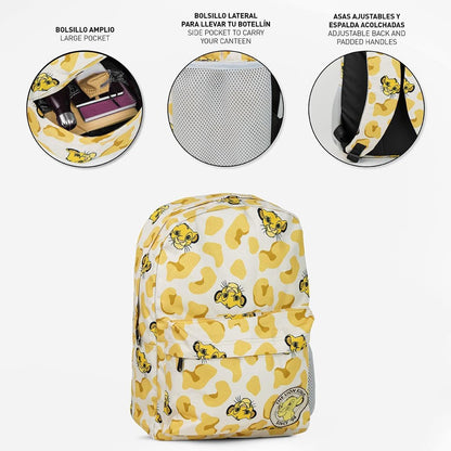 Disney Sac à Dos Le ROI Lion Simba, beige, Estándar, Casual
