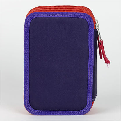 Cerda Sonic Prime School Pencil Case with 1 HB Pencil, 2 Pens, 1 Scissor, 1 Eraser, 1 Sharpener, 1 Ruler, 18 Pencil Colours and 18 Giotto Felt Tips Pens
