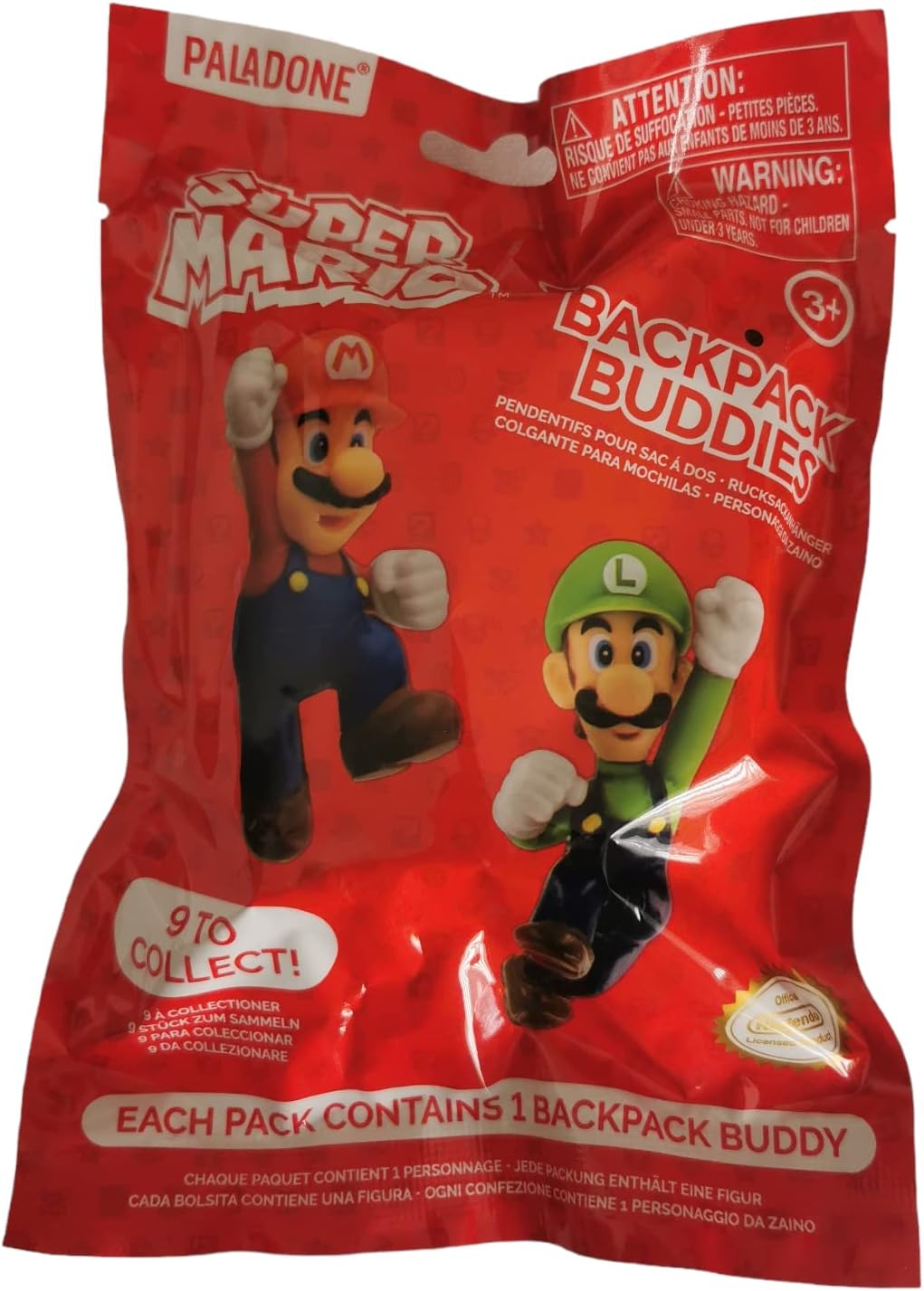 Paladone Portachiavi Clip Super Mario Assortimento 1Pz