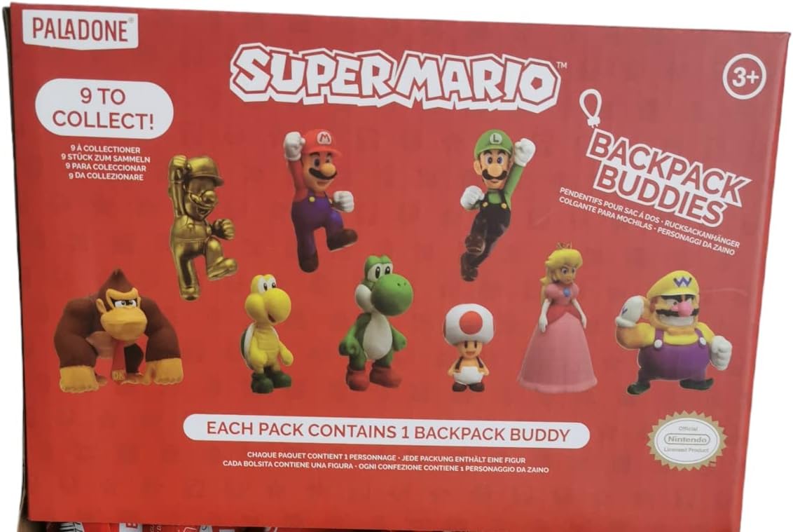 Paladone Portachiavi Clip Super Mario Assortimento 1Pz