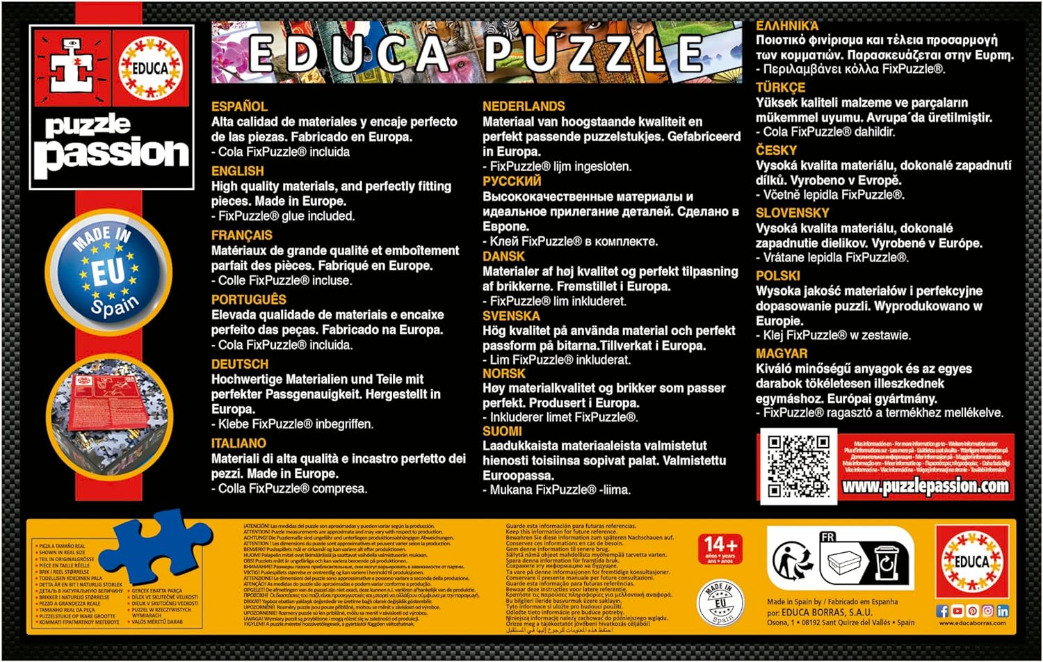 Educa - Puzzle von 1000 Teilen für Erwachsene | Hafen von Martigues, Provence. Messen: 68 x 48 cm. Beinhaltet die puzzlekleber FixPuzzle. Seit 14 Jahren (19928