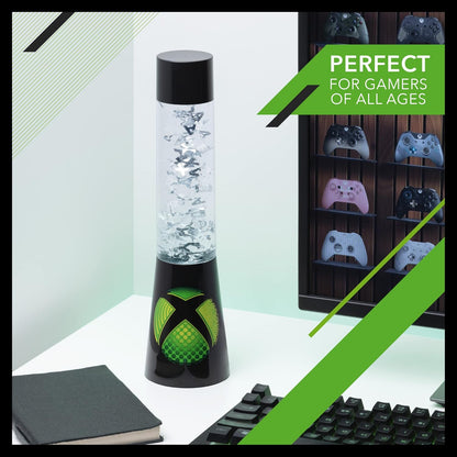 Paladone Xbox Lampe à Lave Scintillante, Éclairage d'Ambiance Lampe Relaxante, 33 cm