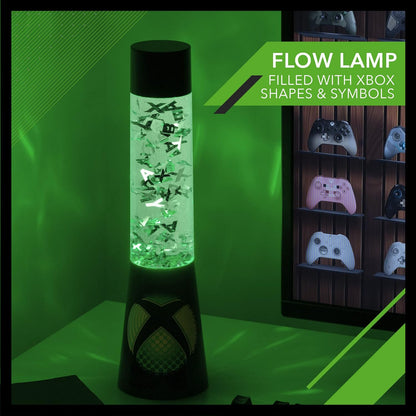 Paladone Xbox Lampe à Lave Scintillante, Éclairage d'Ambiance Lampe Relaxante, 33 cm