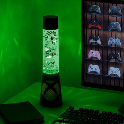 Paladone Xbox Lampe à Lave Scintillante, Éclairage d'Ambiance Lampe Relaxante, 33 cm