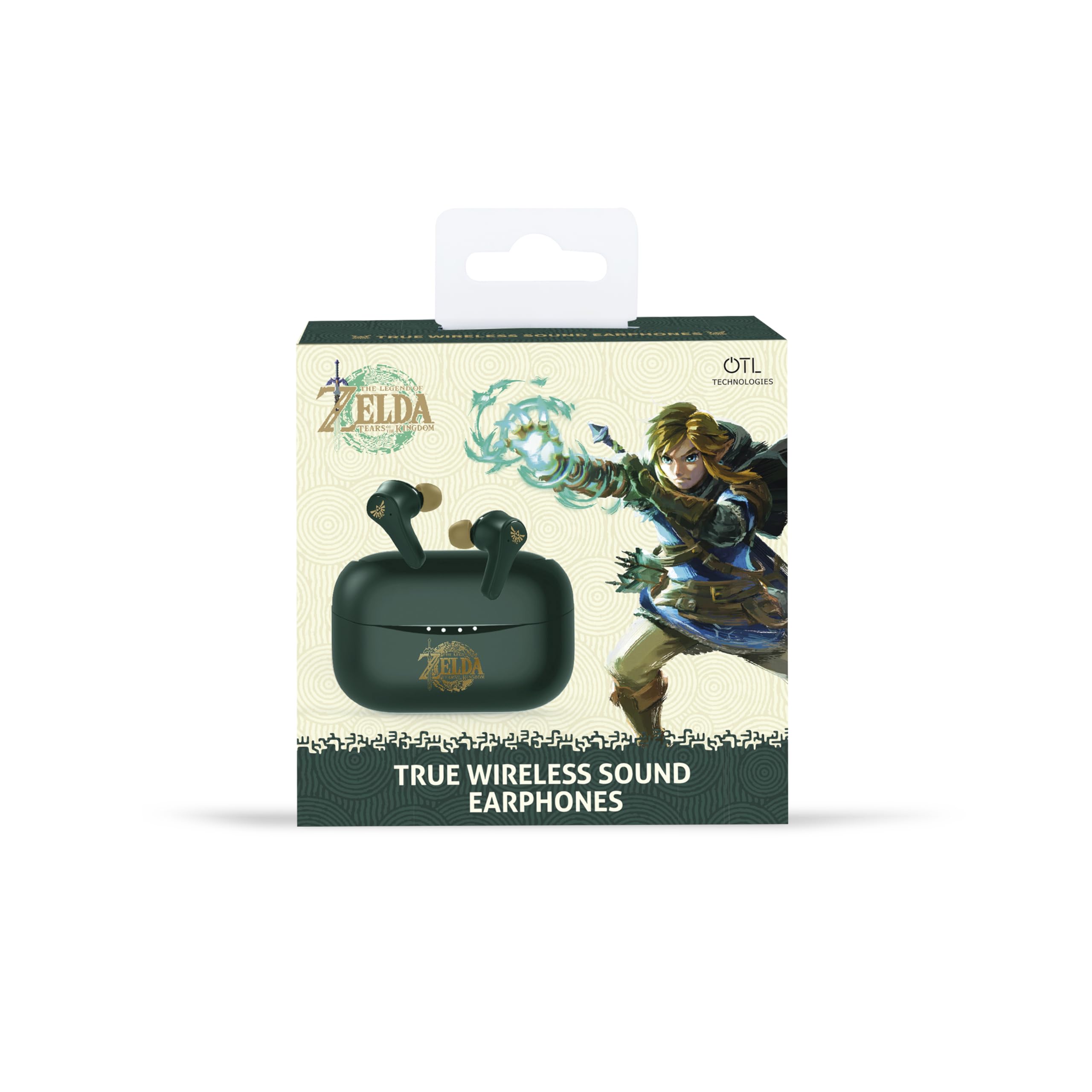 OTL Technologies ZD1137 Zelda Tears of the Kingdom TWS Wireless Earphones with Charging Case - Green