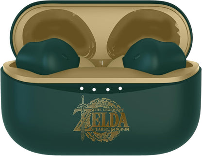 OTL Technologies ZD1137 Zelda Tears of the Kingdom TWS Wireless Earphones with Charging Case - Green