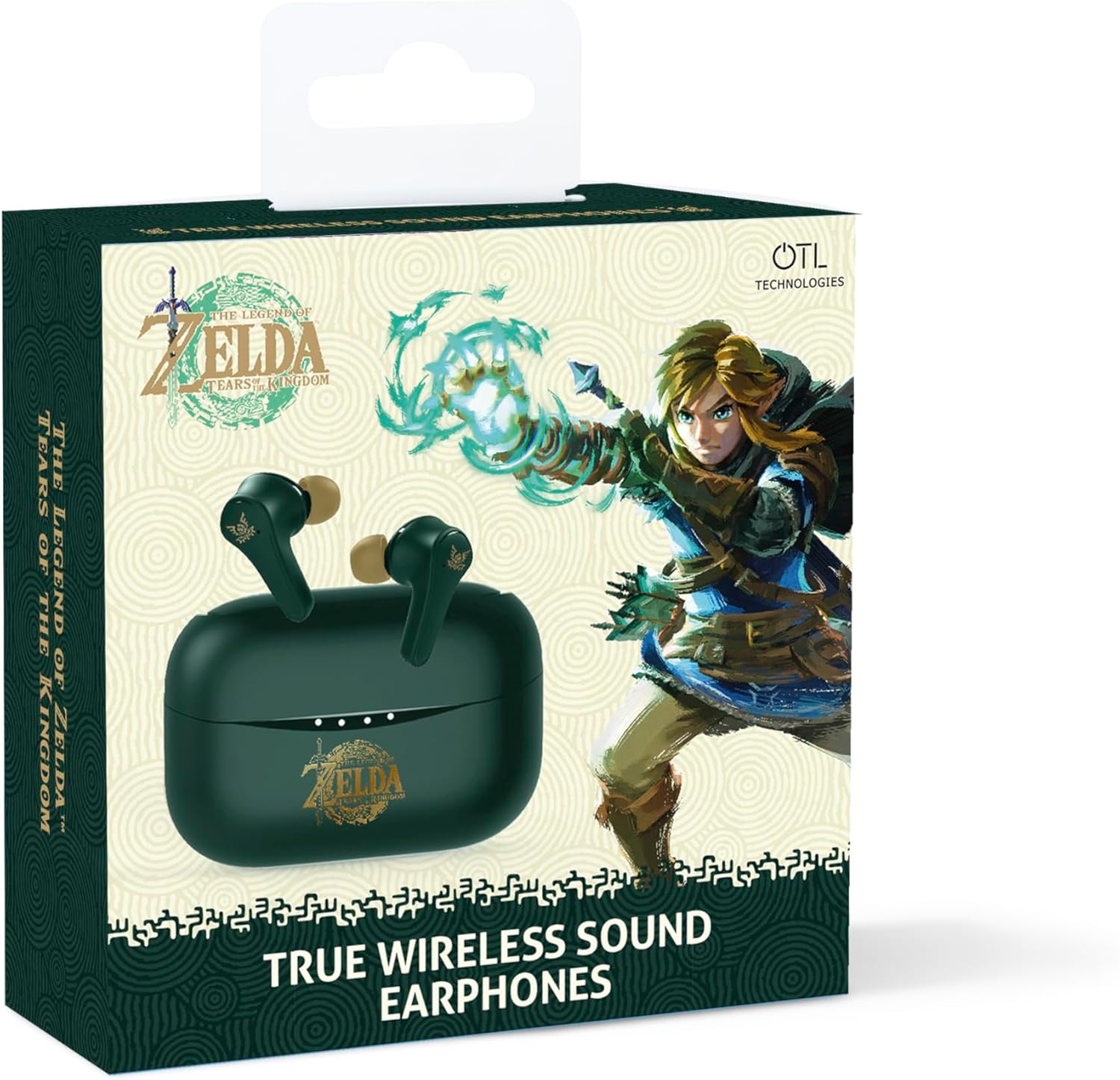 OTL Technologies ZD1137 Zelda Tears of the Kingdom TWS Wireless Earphones with Charging Case - Green