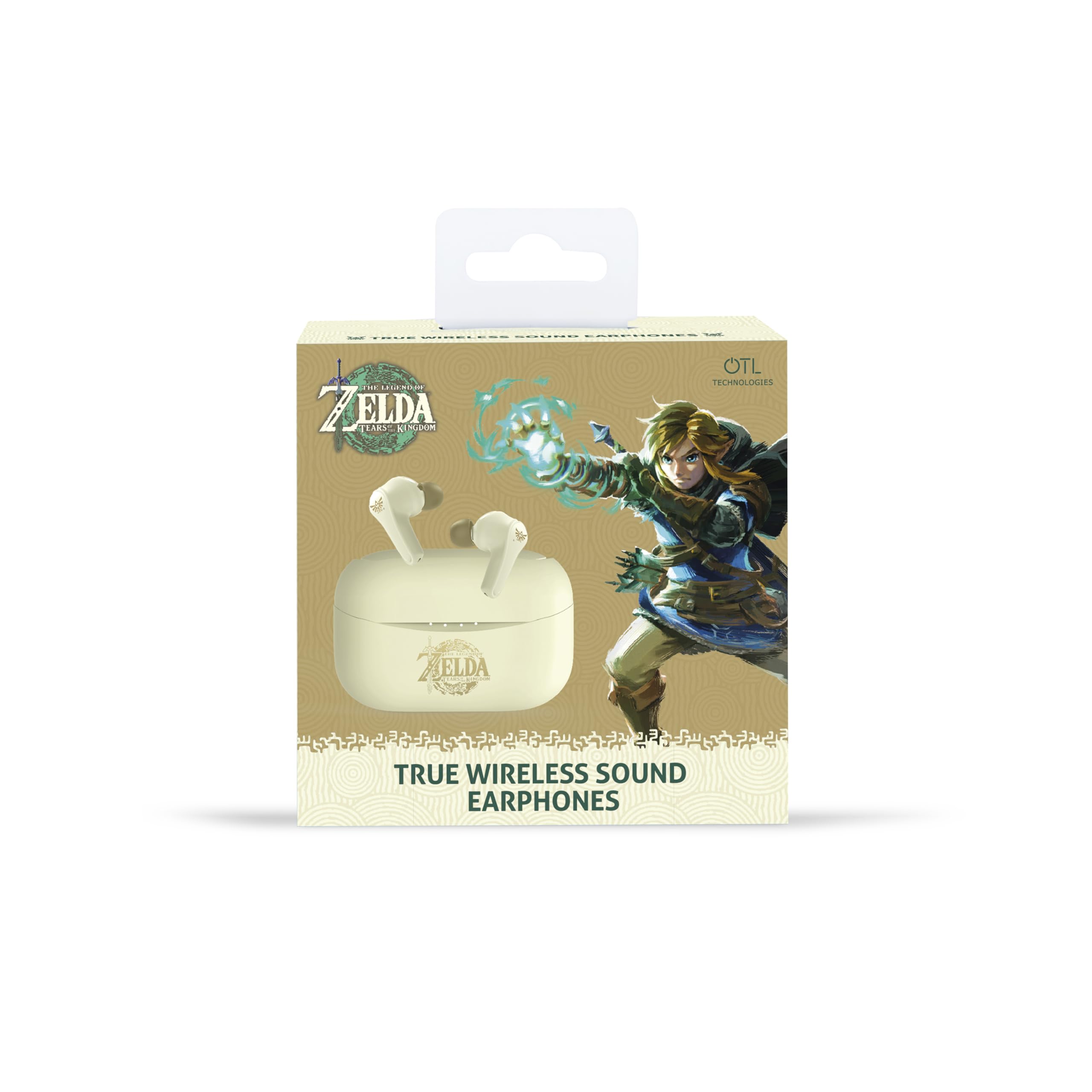 OTL Technologies ZD1138 Zelda Tears of the Kingdom TWS Wireless Earphones with Charging Case - Cream