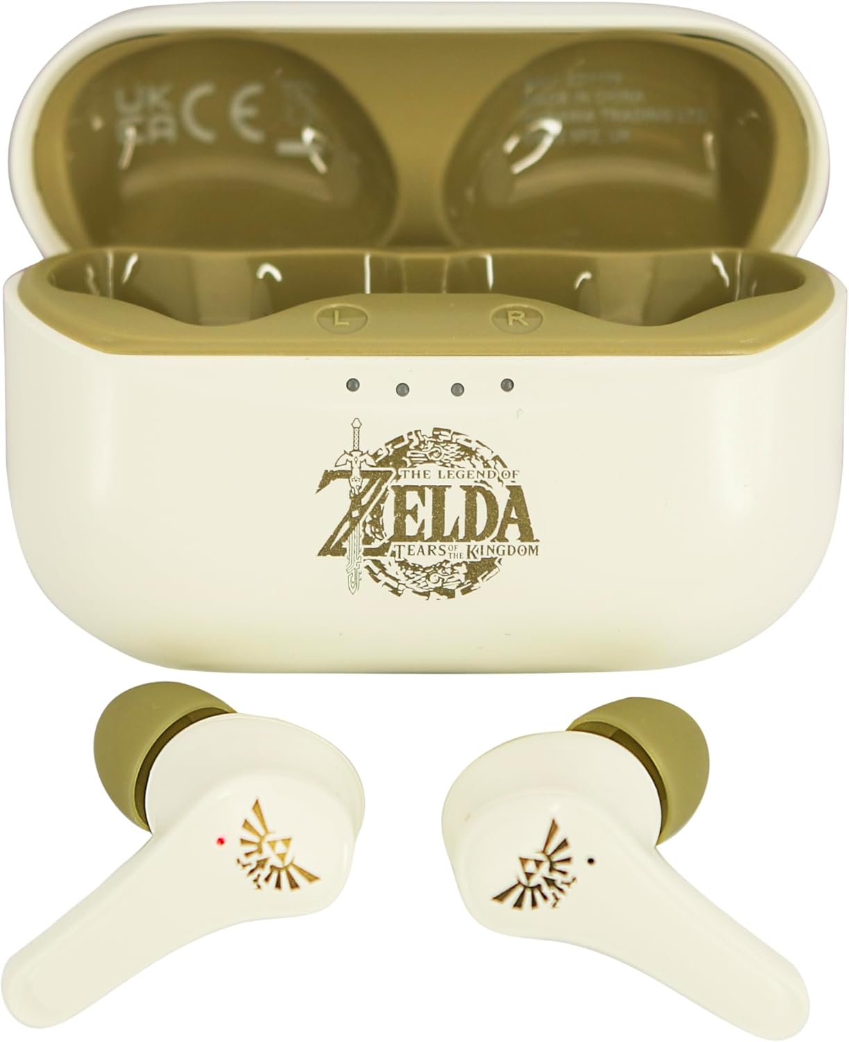 OTL Technologies ZD1138 Zelda Tears of the Kingdom TWS Wireless Earphones with Charging Case - Cream