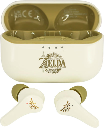 OTL Technologies ZD1138 Zelda Tears of the Kingdom TWS Wireless Earphones with Charging Case - Cream