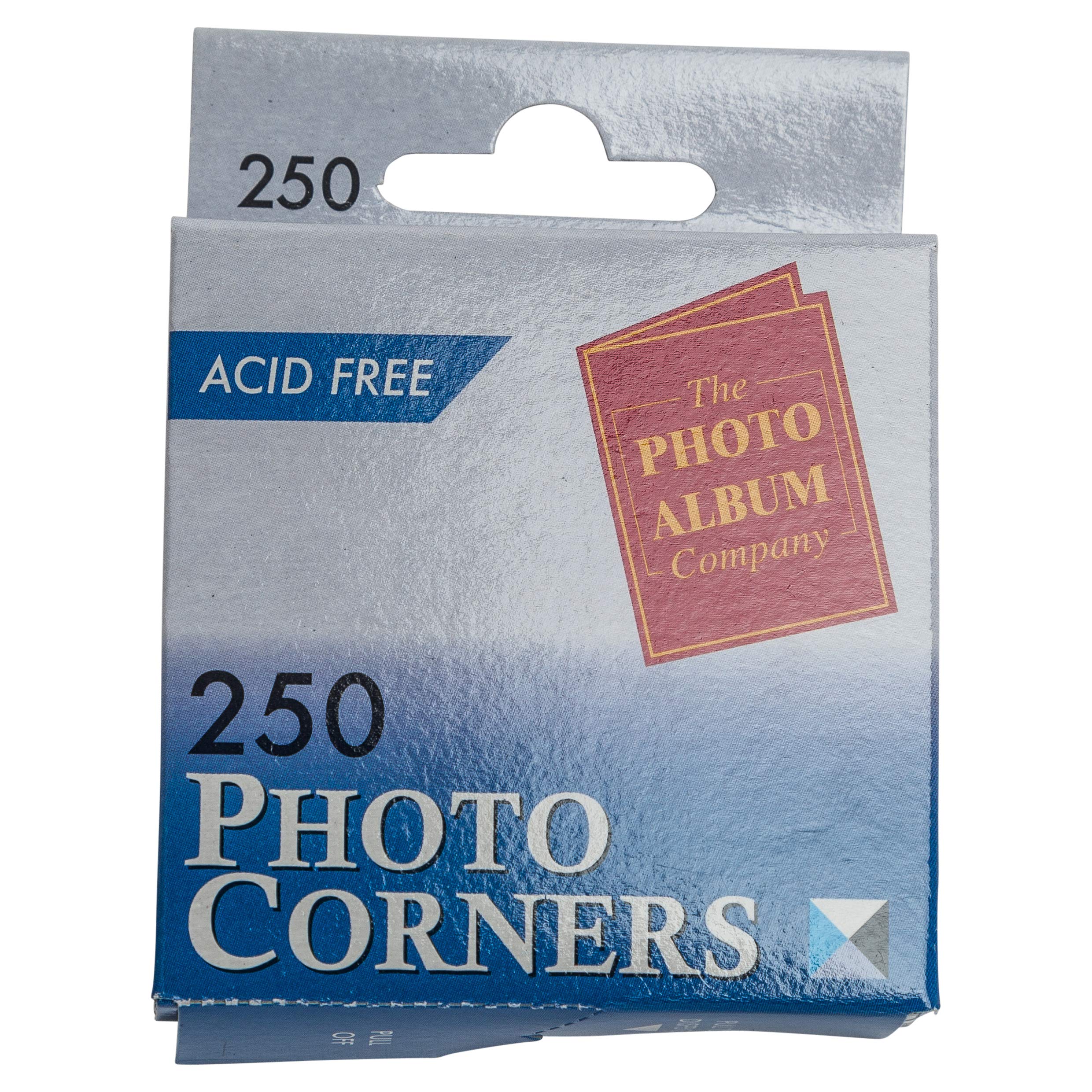 The Photo Album - Photo Album Co Self Adhesive Vinyl Photo Mounting Corners Clear (Pack 250) - PC250