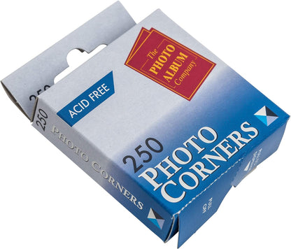 The Photo Album - Photo Album Co Self Adhesive Vinyl Photo Mounting Corners Clear (Pack 250) - PC250