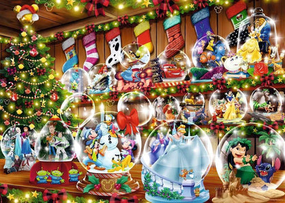 Ravensburger Disney Snowglobes 2024 Christmas Jigsaw Puzzle for Adults and Kids Age 12 Years Up - 1000 Pieces - Special Edition