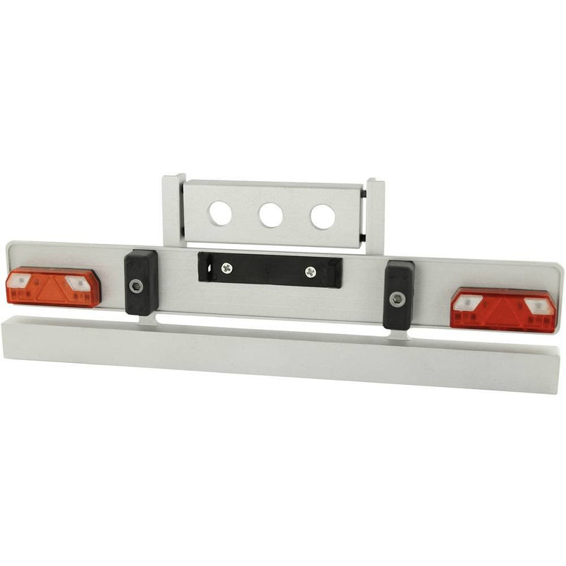 Carson Modellsport CARSON 500907075 1:14 Euro Bumper TAM Cooling Trailer Building, Vehicle, RC, Accessories for Truck Model Making, Silver