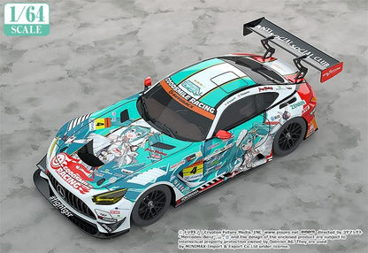 Good Smile Racing Hatsune Miku GT Project vehicle 1/64 Hatsune Miku AMG 2023 Season Opening Ver. 7cm
