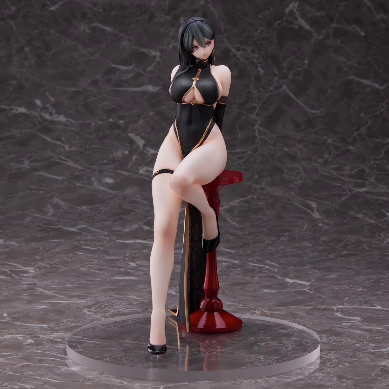 Union Creative - Hyabusa Illustration - Black China Dress Chan Non-Scale PVC Figure (Mr)
