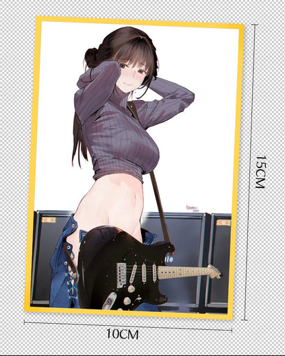Original Character statuette PVC 1/7 Guitar Girl Illustrated by Hitomio16 Deluxe Ver. 25 cm