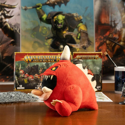 Warhammer Age of Sigmar Collectible Plush Toys - Gnasha-Squig Plushie Officially Licensed Cute Plushies of Classic Warhammer Miniatures - 7.5 Inch