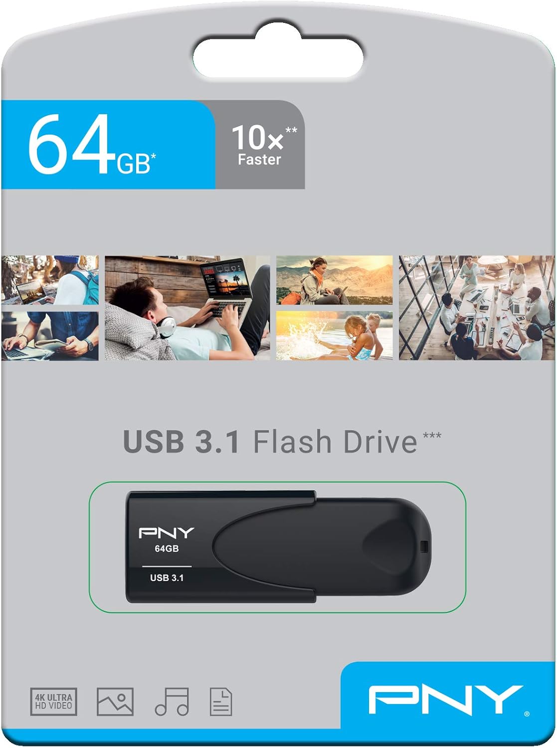 PNY USB Flash Drive Attaché 4 3.1 64GB