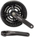 Shimano FC-T6010 Deore 10-speed chainset, 48/36/26T, with chainguard, black, 170 mm