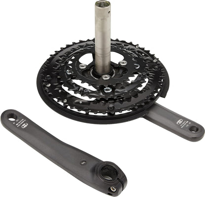 Shimano FC-T6010 Deore 10-speed chainset, 48/36/26T, with chainguard, black, 170 mm