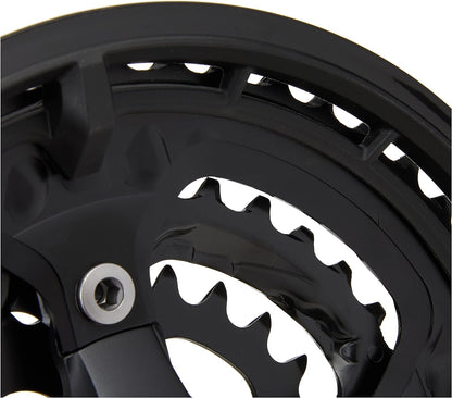 Shimano FC-T6010 Deore 10-speed chainset, 48/36/26T, with chainguard, black, 170 mm