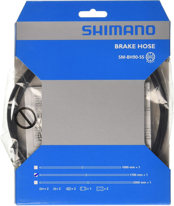 Shimano SM-BH90 disc brake cuttable hose, straight, rear, black