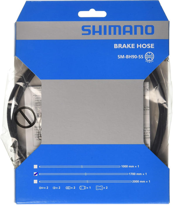 Shimano SM-BH90 disc brake cuttable hose, straight, rear, black