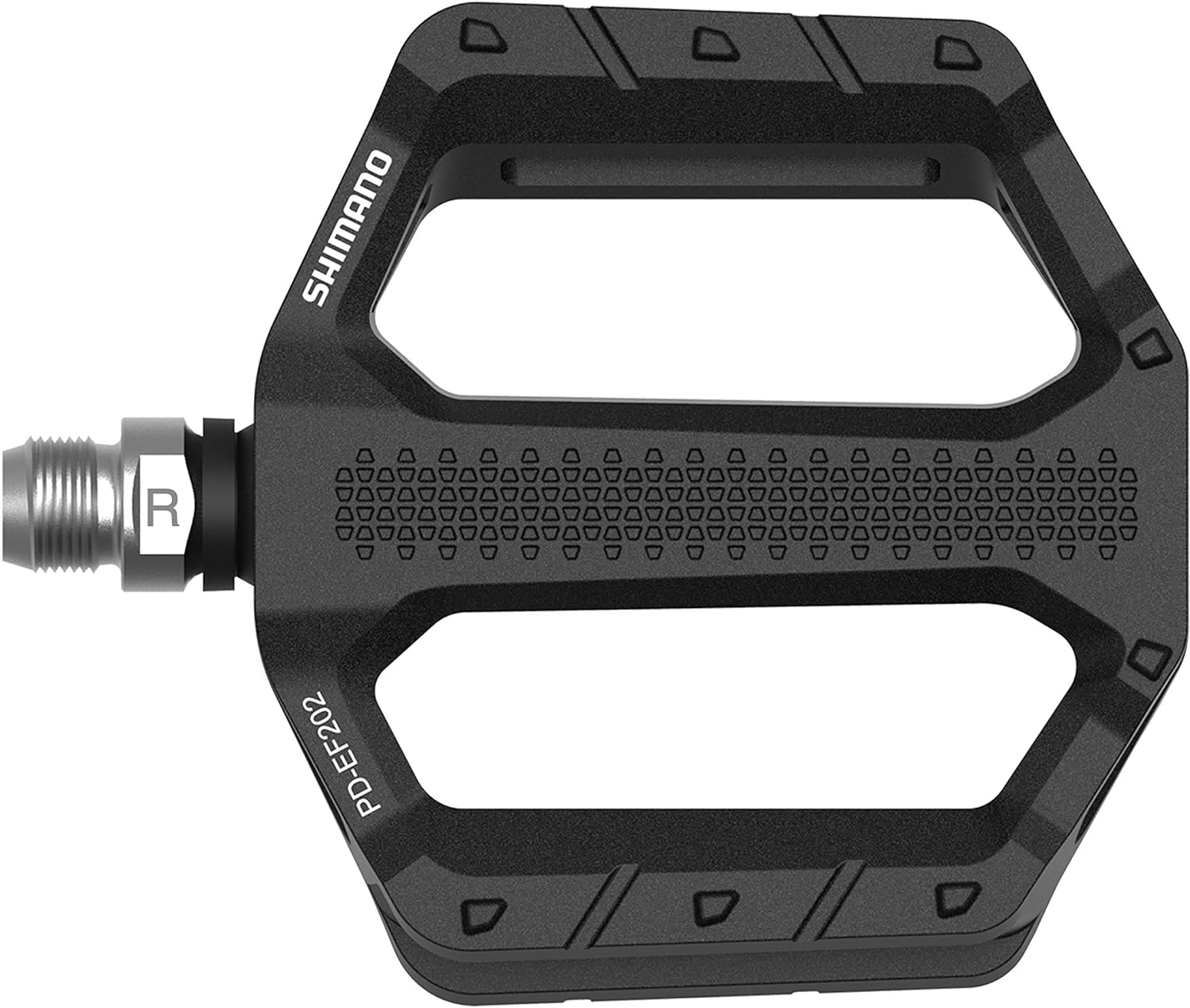 Shimano PD-EF202 MTB flat pedals, black