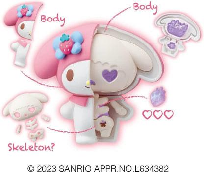 Megahouse Sanrio Puzzle Mascot Kaitai Fantasy Mix Figuren 8 cm Fancy Purple (4)