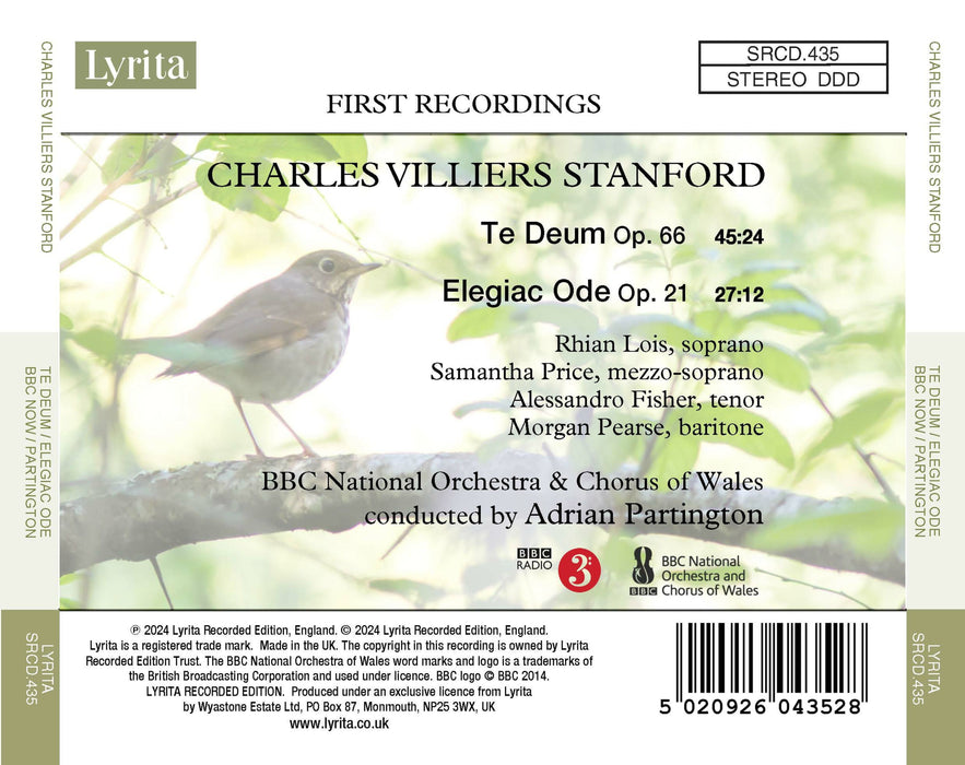 Stanford: Te Deum/Elegiac Ode