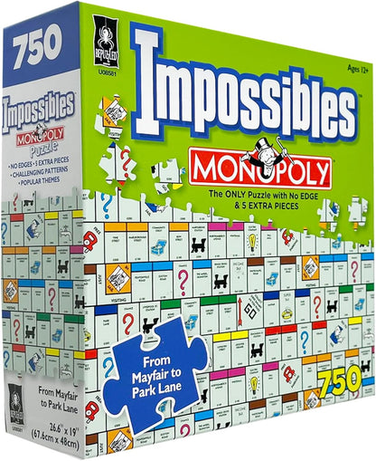 University Games Impossibles Monopoly-Rompecabezas de 750 Piezas (U08581