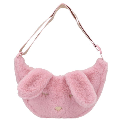Depesche 12866 Princess Mimi Bunny Ballet Piccola in Rosa, con Peluche, Orecchie e Viso di Coniglietto, Borsa con Tracolla Regolabile, Multicolore