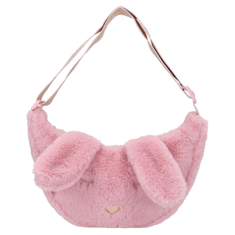 Depesche 12866 Princess Mimi Bunny Ballet Piccola in Rosa, con Peluche, Orecchie e Viso di Coniglietto, Borsa con Tracolla Regolabile, Multicolore