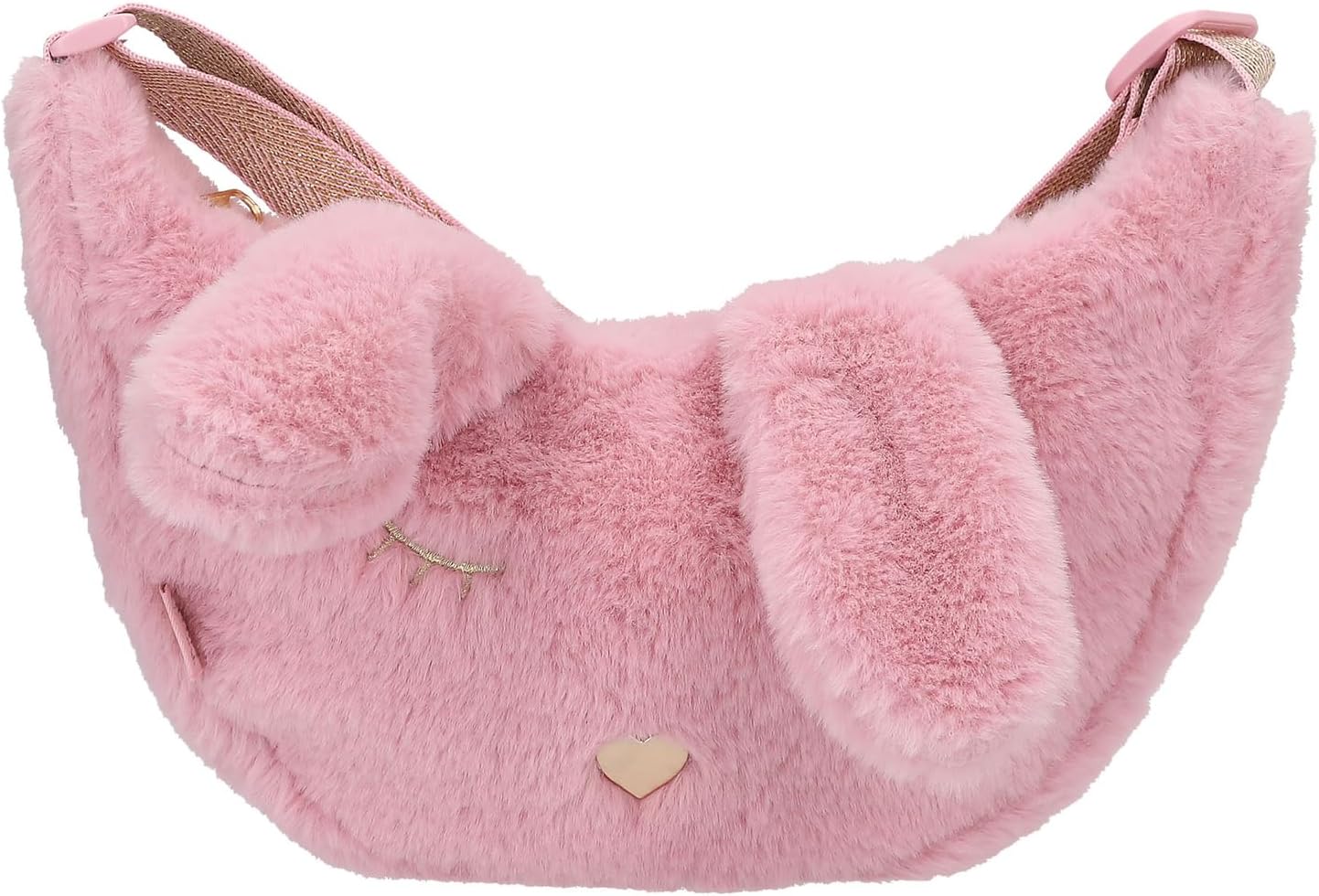 Depesche 12866 Princess Mimi Bunny Ballet Piccola in Rosa, con Peluche, Orecchie e Viso di Coniglietto, Borsa con Tracolla Regolabile, Multicolore