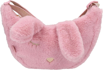 Depesche 12866 Princess Mimi Bunny Ballet Piccola in Rosa, con Peluche, Orecchie e Viso di Coniglietto, Borsa con Tracolla Regolabile, Multicolore