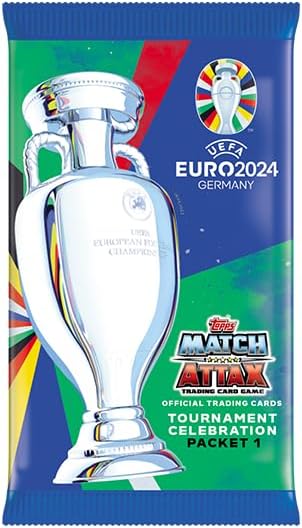 Topps Official Euro 2024 Match Attax - Tournament Celebration Box (30 exclusive packets)