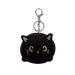 I-TOTAL® - Porte-clé en peluche douce 10 x 11 x 9 cm (CHAT NOIR)