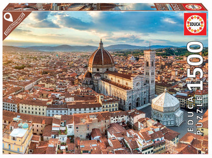 Educa - Puzzle 1500 Teile für Erwachsene | Florenz, 1500 Teile Puzzle für Erwachsene und Kinder ab 14 Jahren, Italien, Städtepuzzle (19272)