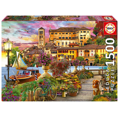 Educa - Puzzle de 1500 pièces pour Adultes | Prommenade Italienne. Mesure : 85 x 60 cm. Comprend Fix Puzzle Tail pour l'accrocher Une Fois l'assemblage terminé. +14 Ans (19562)